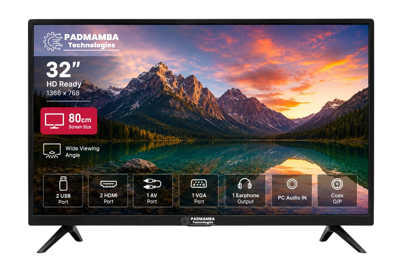 Padmamba Technologies LE32PTNFL 32" HD Ready LED TV