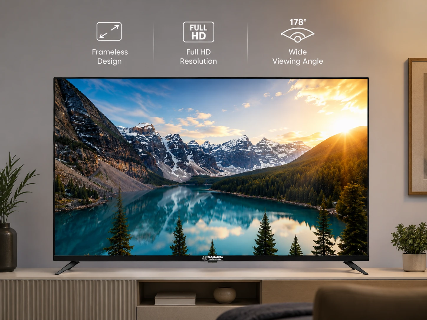 Frameless Full HD Display