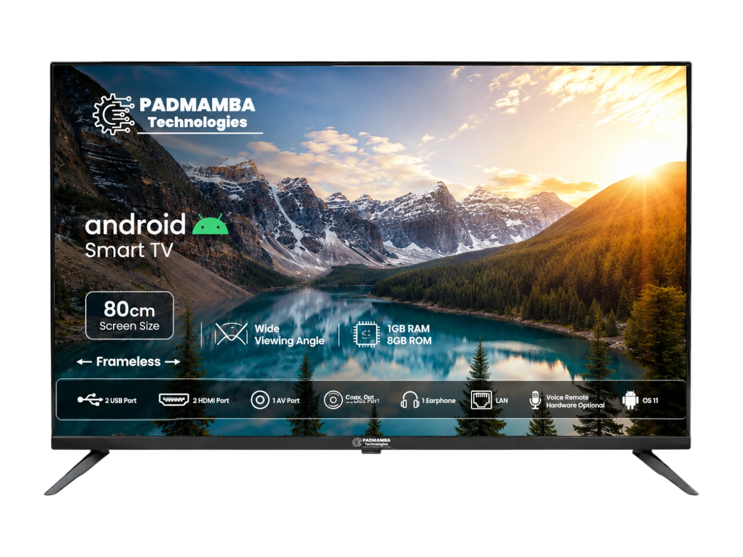 Padmamba Technologies LE32PTS4FL 32" Full HD Smart LED TV